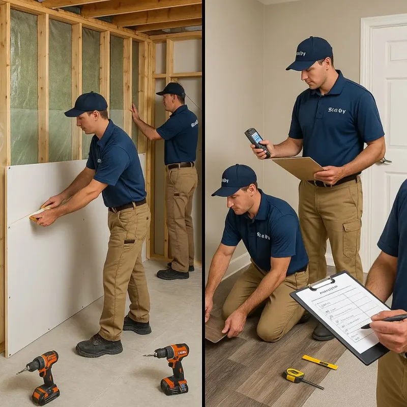 Repairs and Reconstruction process in Tiverton, RI